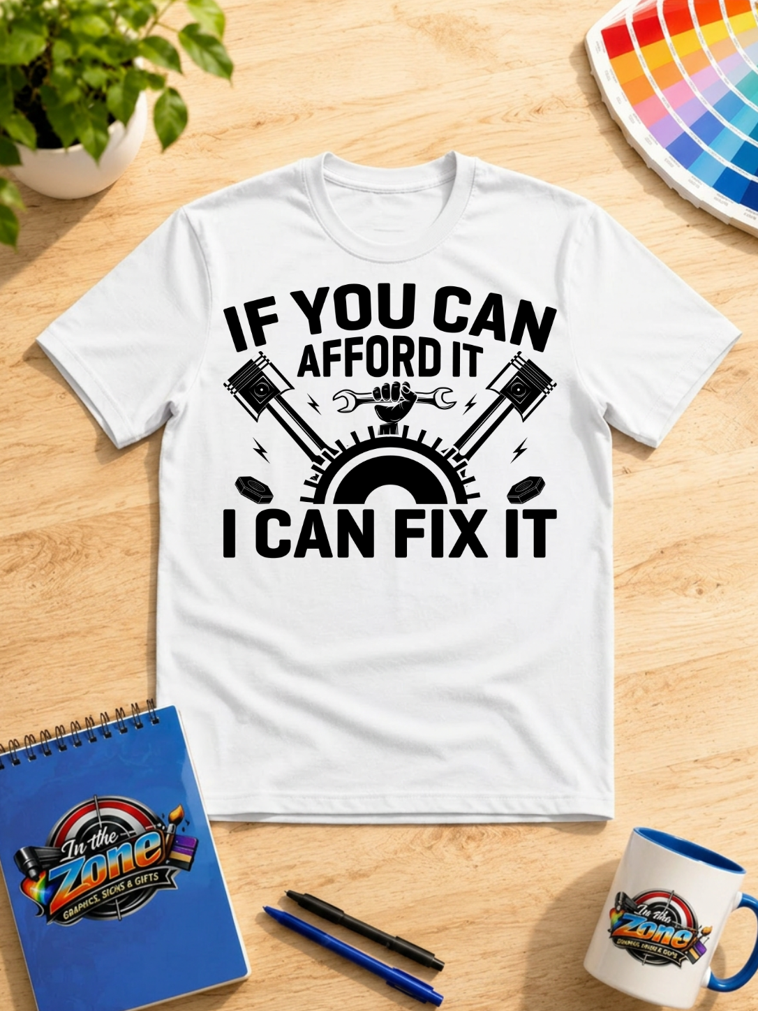 If You Can Afford It, I Can Fix It – Mechanic Graphic T-Shirt in Black | Auto Repair Gift