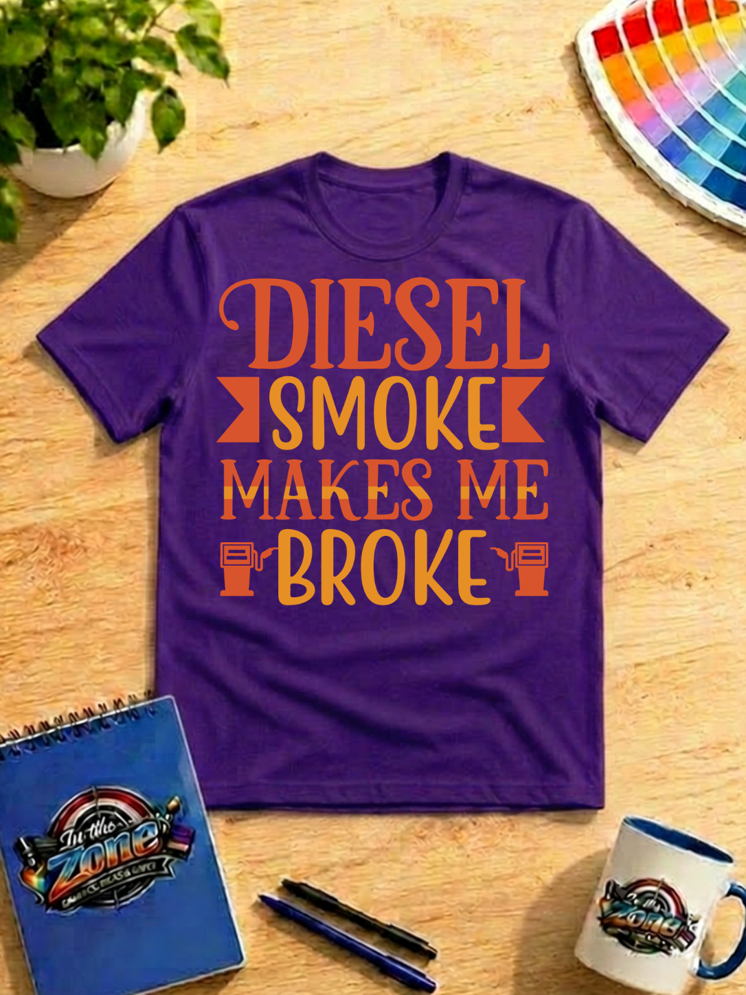 Diesel Smoke Makes Me Broke Graphic Shirt | Funny Diesel Truck Lover Gift