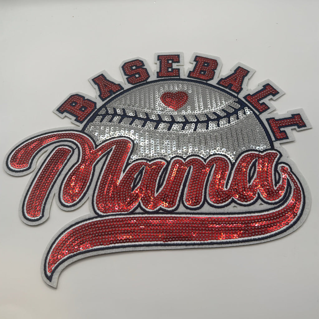 Baseball Mama Sequin Patch
