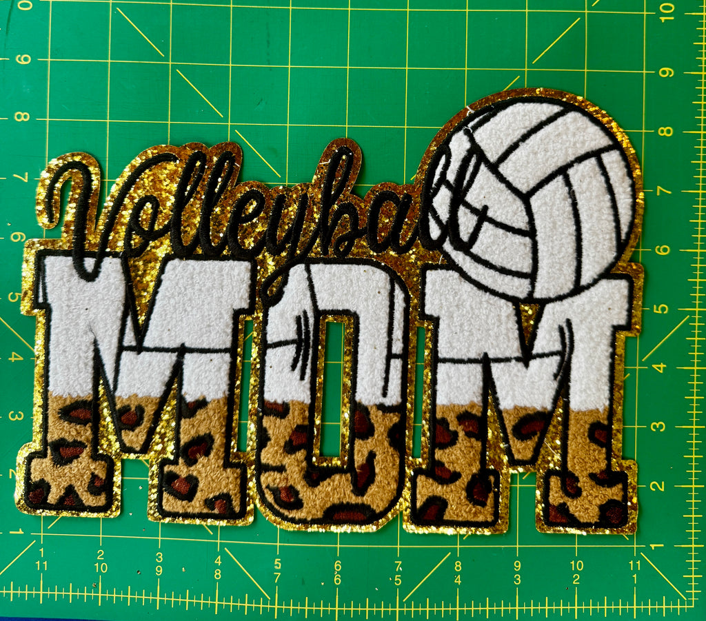 Volleyball Mama & Chenille Patch