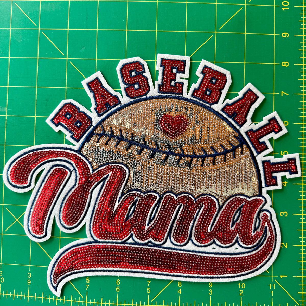 Baseball Mama Sequin Patch