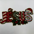 Jesus Christmas Chenille Patch – Festive Holiday Appliqué
