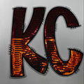 KC Red & Orange Sequin Patch