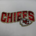 Chiefs Red & Gold Sequin Patch – Football Game Day Statement Patch