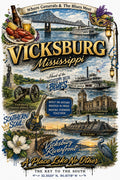 Vicksburg MS - Built on History Graphic T-Shirt