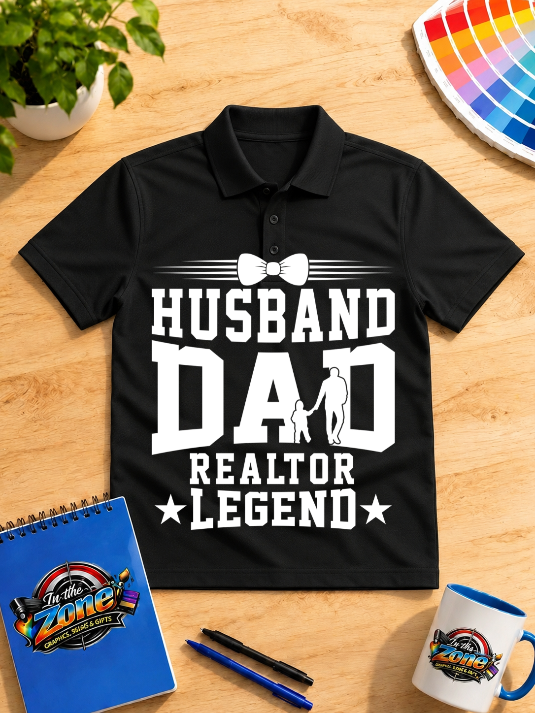 Husband Dad Realtor Legend Graphic T-Shirt | Real Estate Agent Dad Shirt