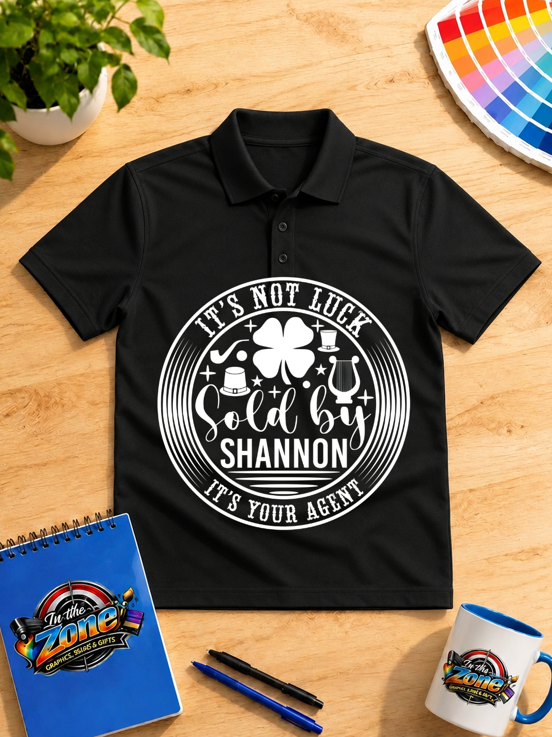 It’s Not Luck, Sold by Shannon – Realtor Graphic T-Shirt | Real Estate Agent Shirt