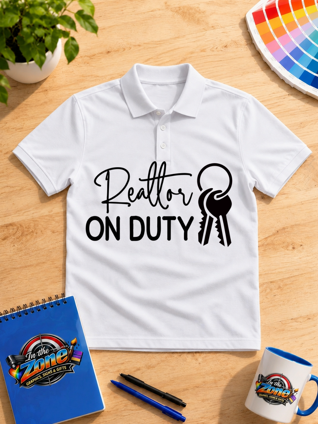 Realtor On Duty Graphic T-Shirt – Real Estate Agent Keys Shirt