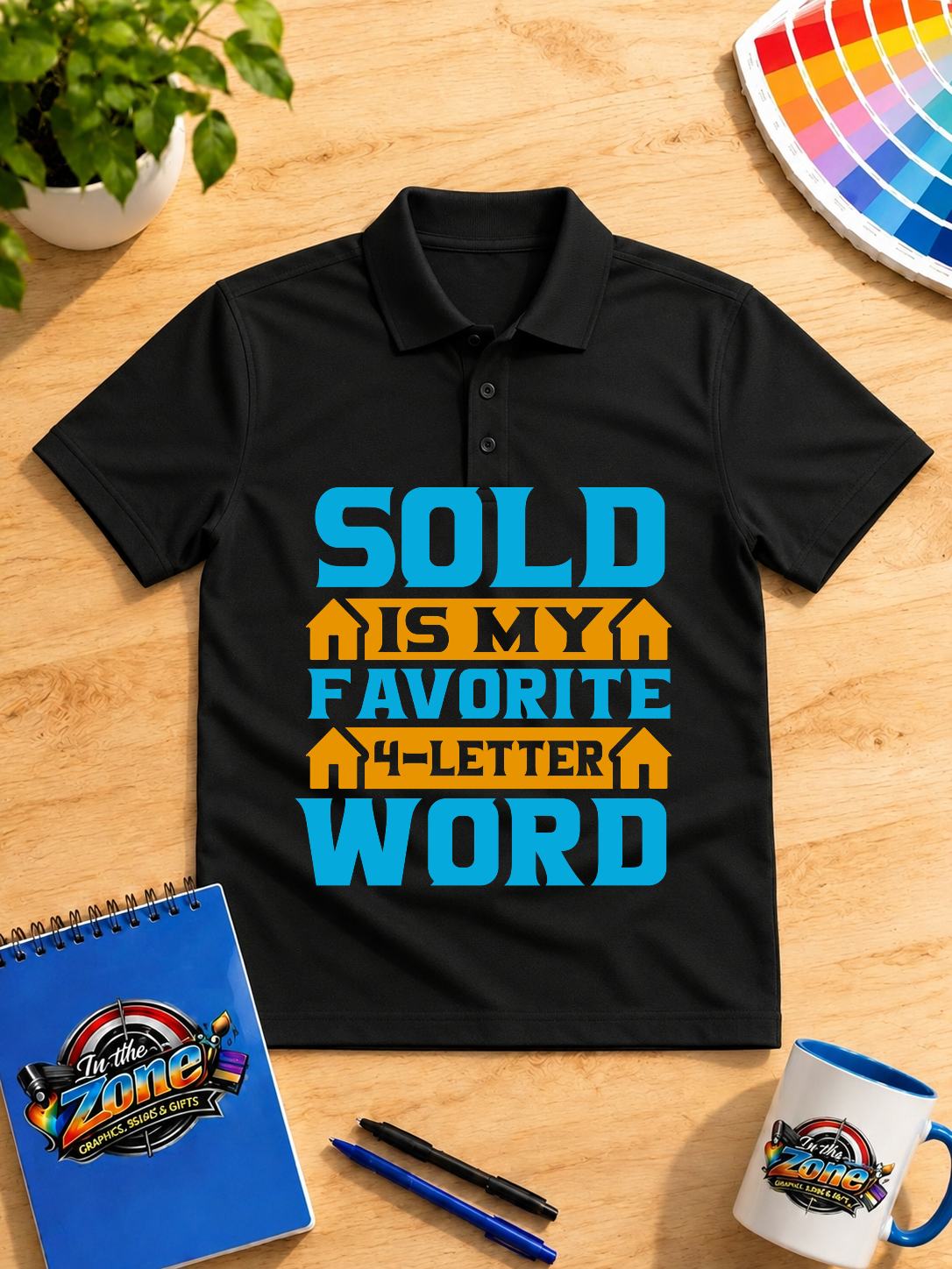 SOLD Is My Favorite 4-Letter Word Graphic T-Shirt – Funny Realtor Real Estate Shirt