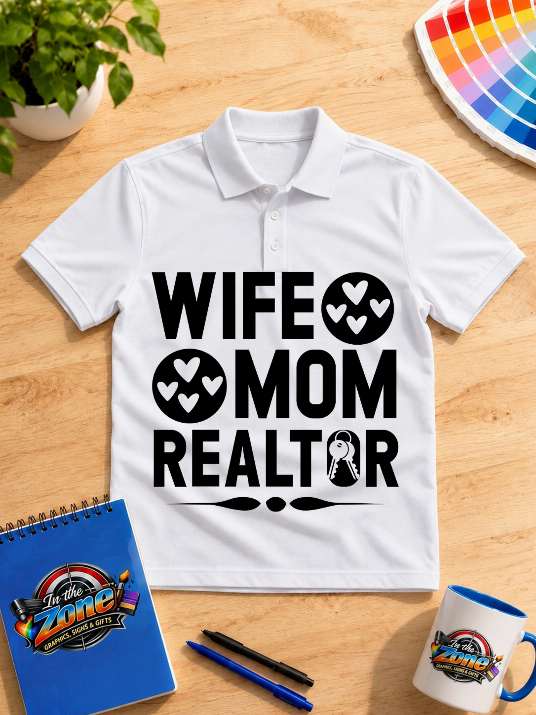 Wife Mom Realtor Graphic Shirt – Real Estate Mom Tee