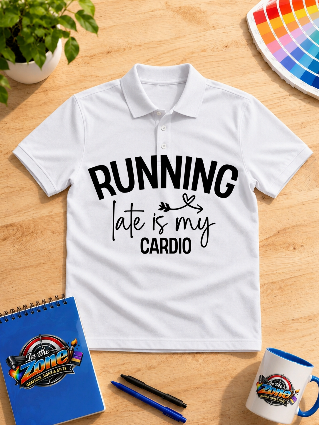 Running Late Is My Cardio Graphic T-Shirt – Funny Realtor & Real Estate Agent Shirt