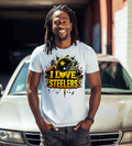 I Love Steelers Football Fan Graphic T-Shirt