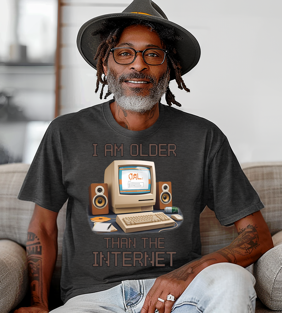 I Am Older Than the Internet Shirt – Retro Computer Funny Graphic Tee