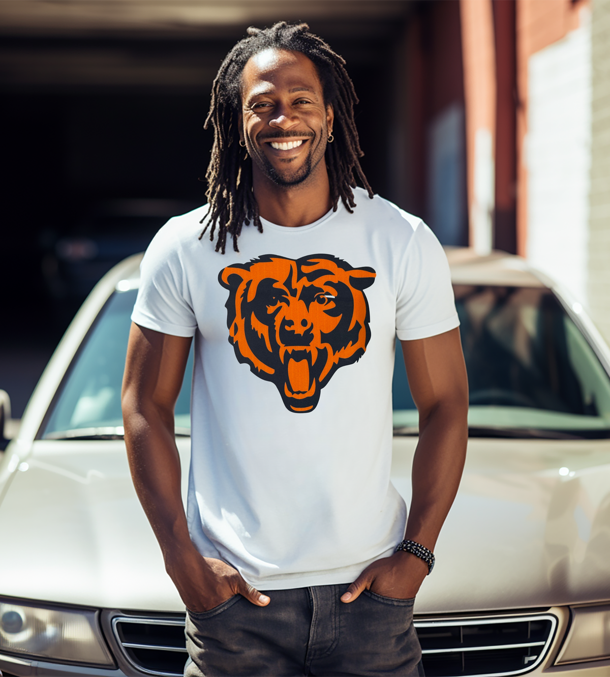 Chicago Bears Football Logo Graphic T-Shirt