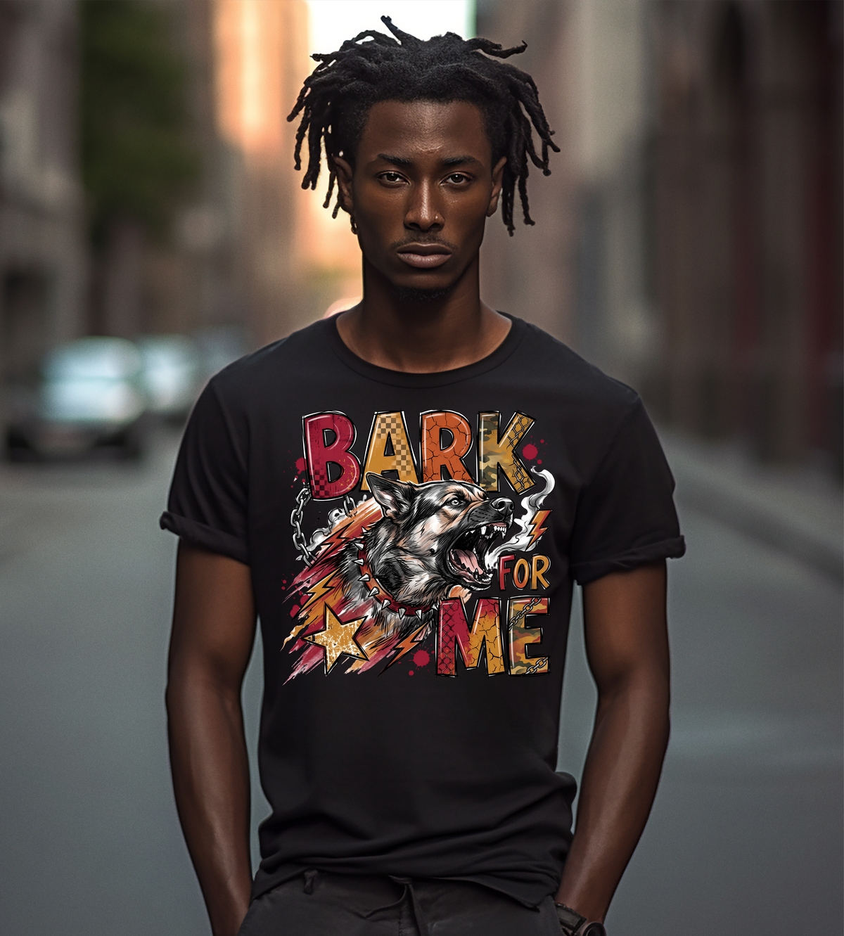 Bark for Me German Shepherd Graphic Shirt – Bold Dog Lover T-Shirt