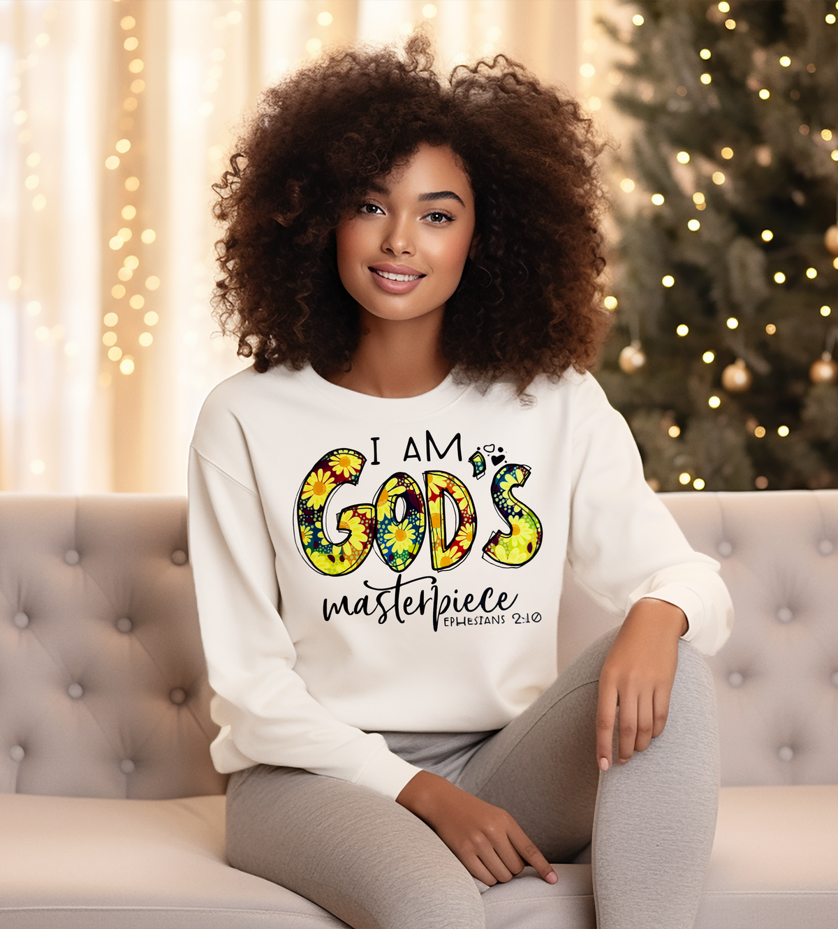 I Am God’s Masterpiece Ephesians 2:10 Christian Graphic T-Shirt