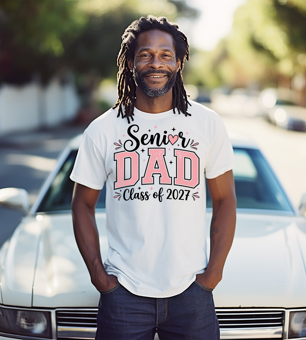 Senior Dad Class of 2027 Graphic T-Shirt | Graduation Dad Shirt