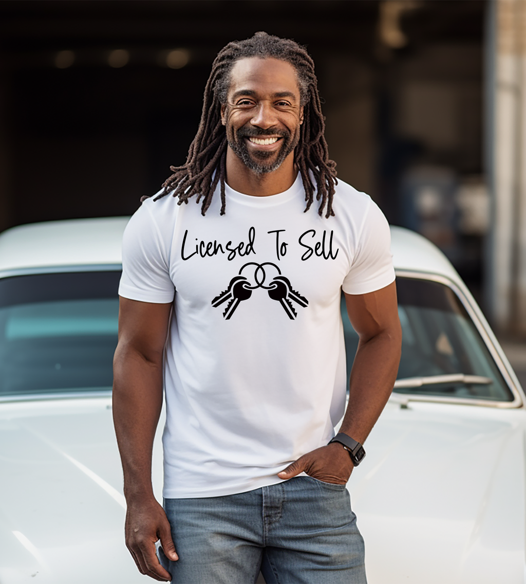 Licensed to Sell Realtor Shirt | Real Estate Agent Keys Graphic Tee