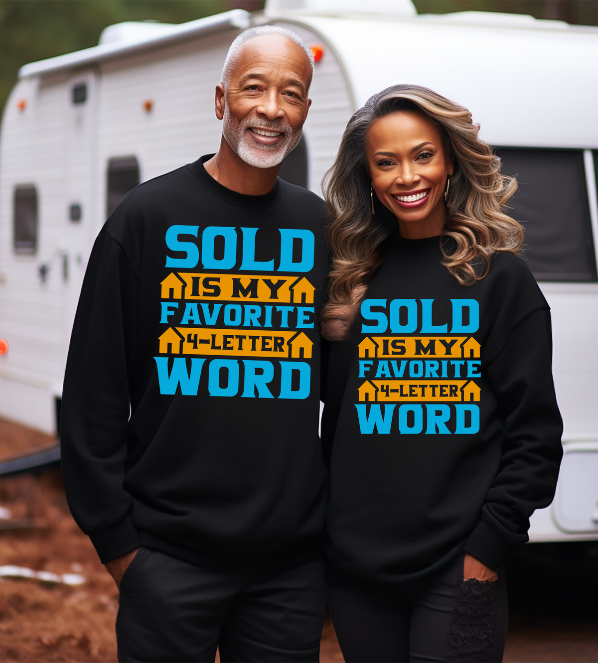 SOLD Is My Favorite 4-Letter Word Graphic T-Shirt – Funny Realtor Real Estate Shirt