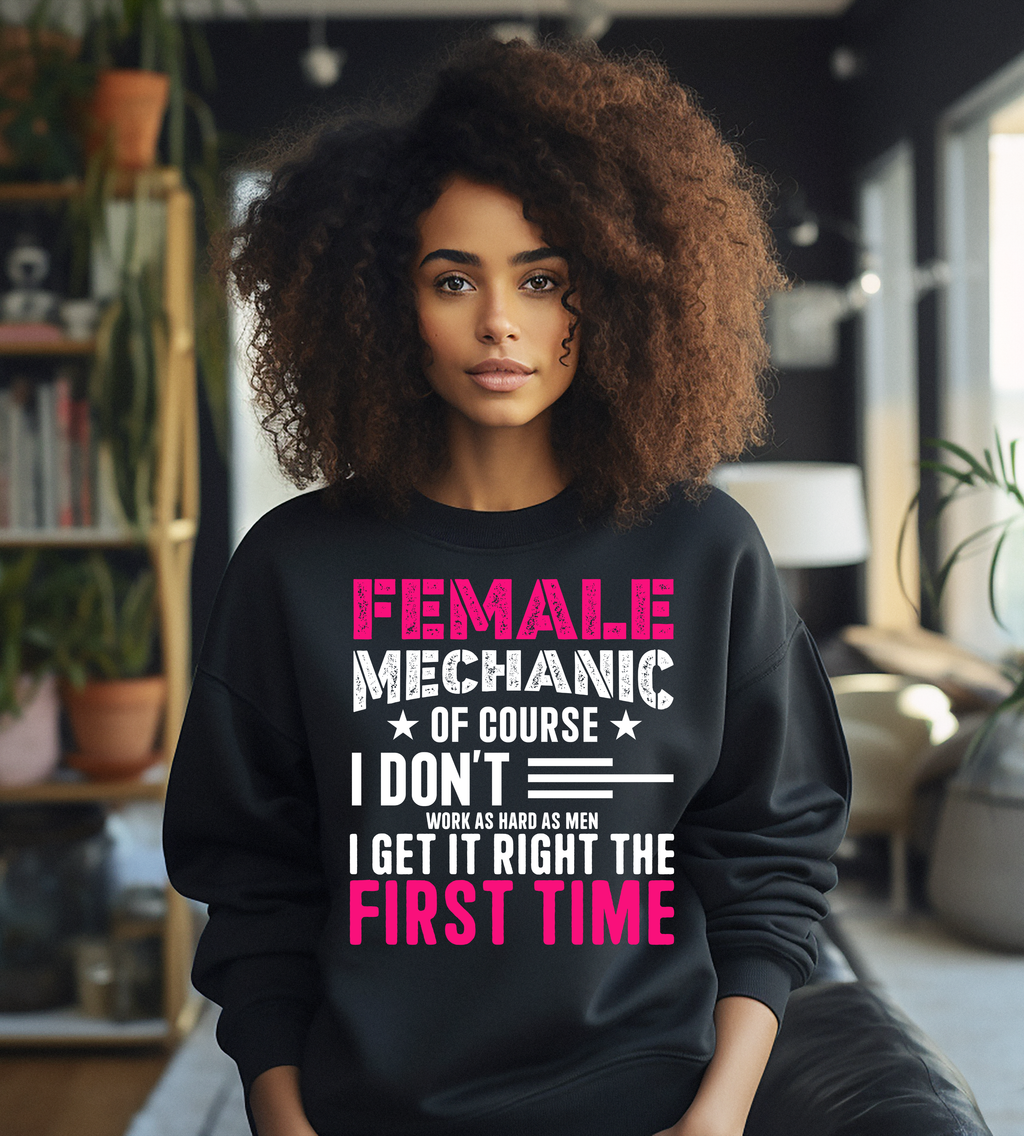 Female Mechanic Graphic T-Shirt | Women Auto Repair Technician Shirt