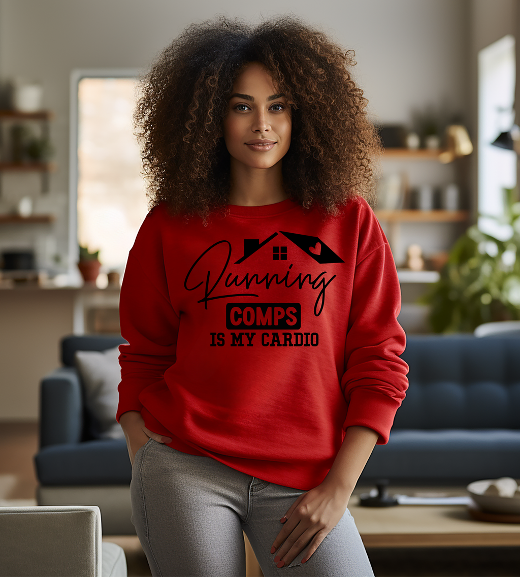 Running Comps Is My Cardio Realtor Graphic T-Shirt – Funny Real Estate Agent Shirt