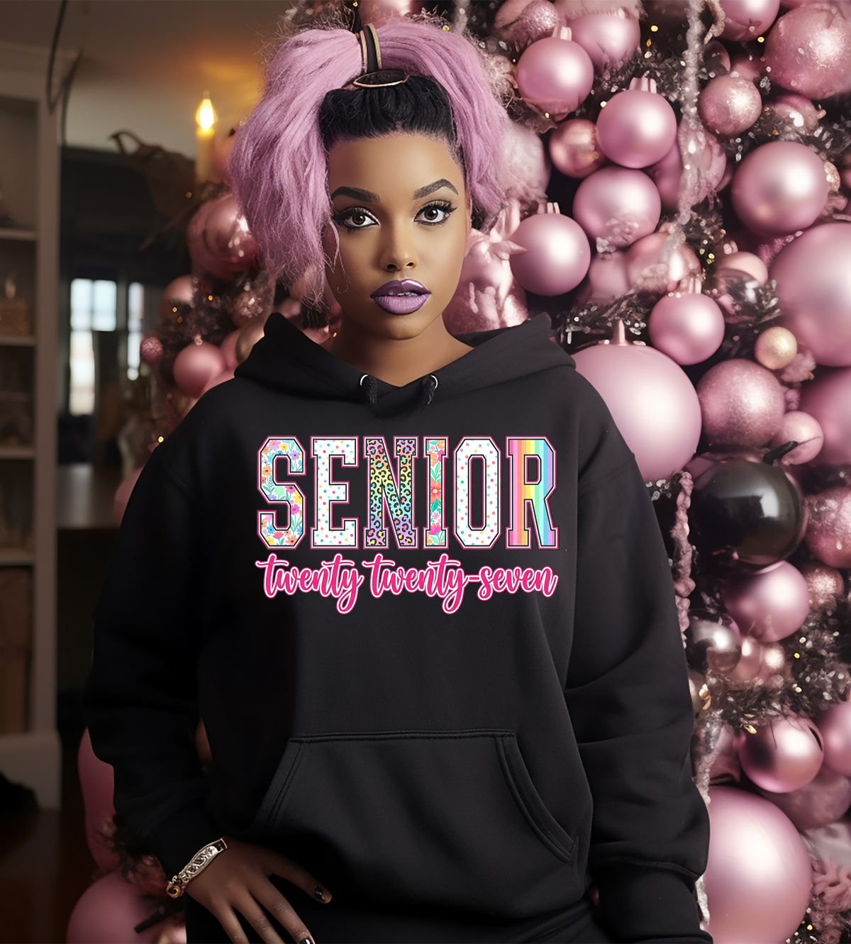 Senior Twenty Twenty-Seven Graphic T-Shirt | Class of 2027 Senior Year Shirt