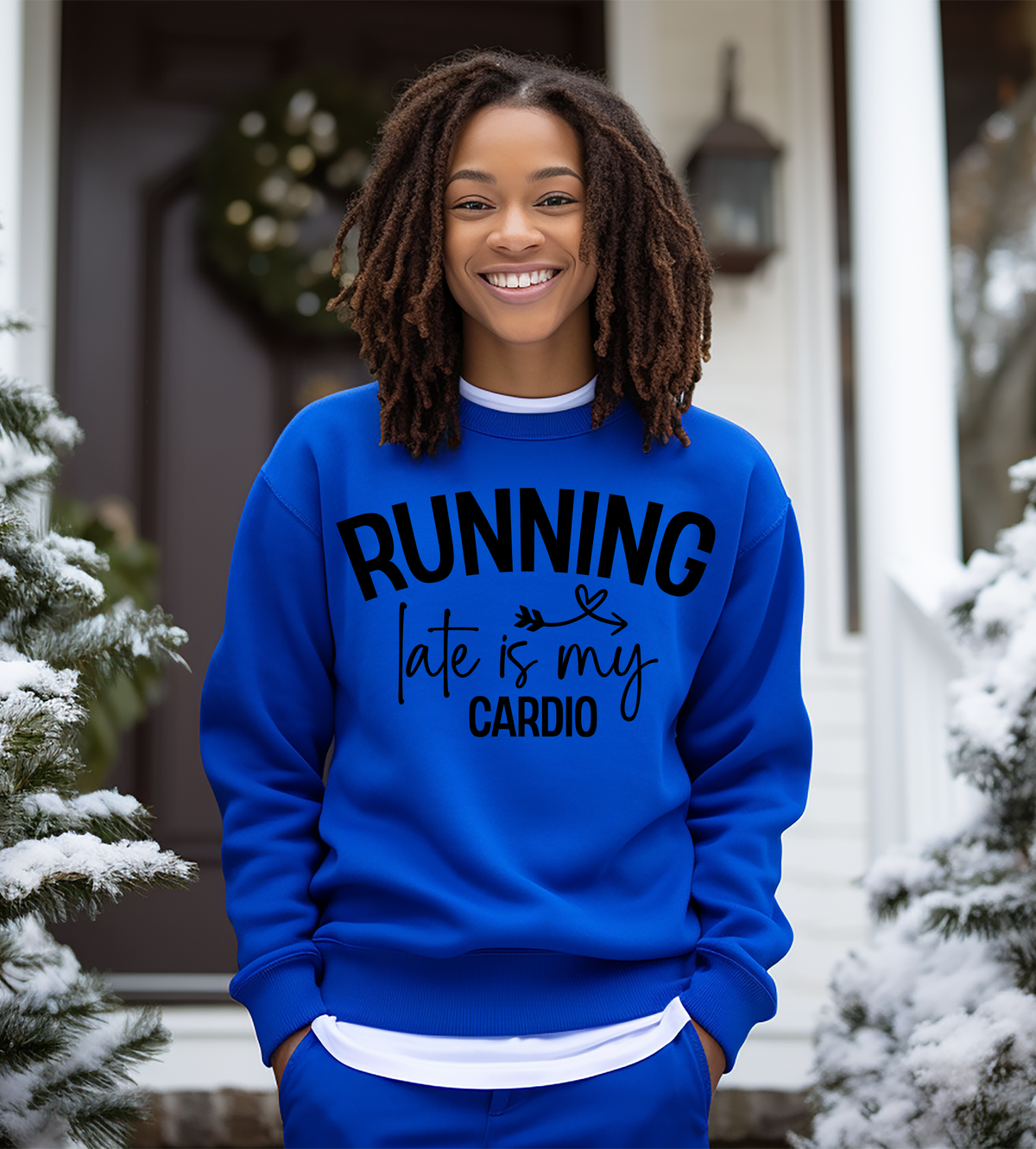 Running Late Is My Cardio Graphic T-Shirt – Funny Realtor & Real Estate Agent Shirt