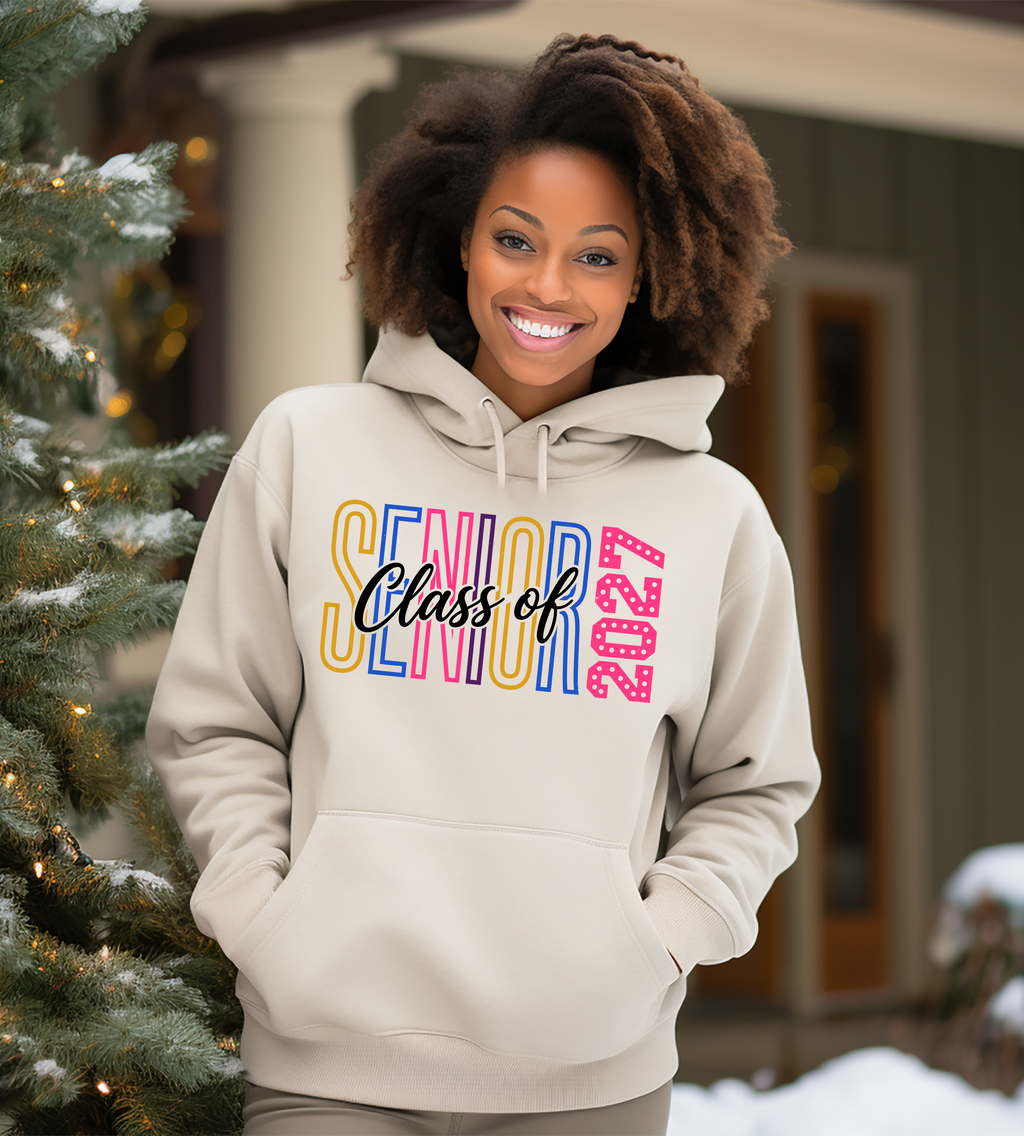 Class of 2027 Senior Graphic T-Shirt | Colorful Graduation Year Shirt