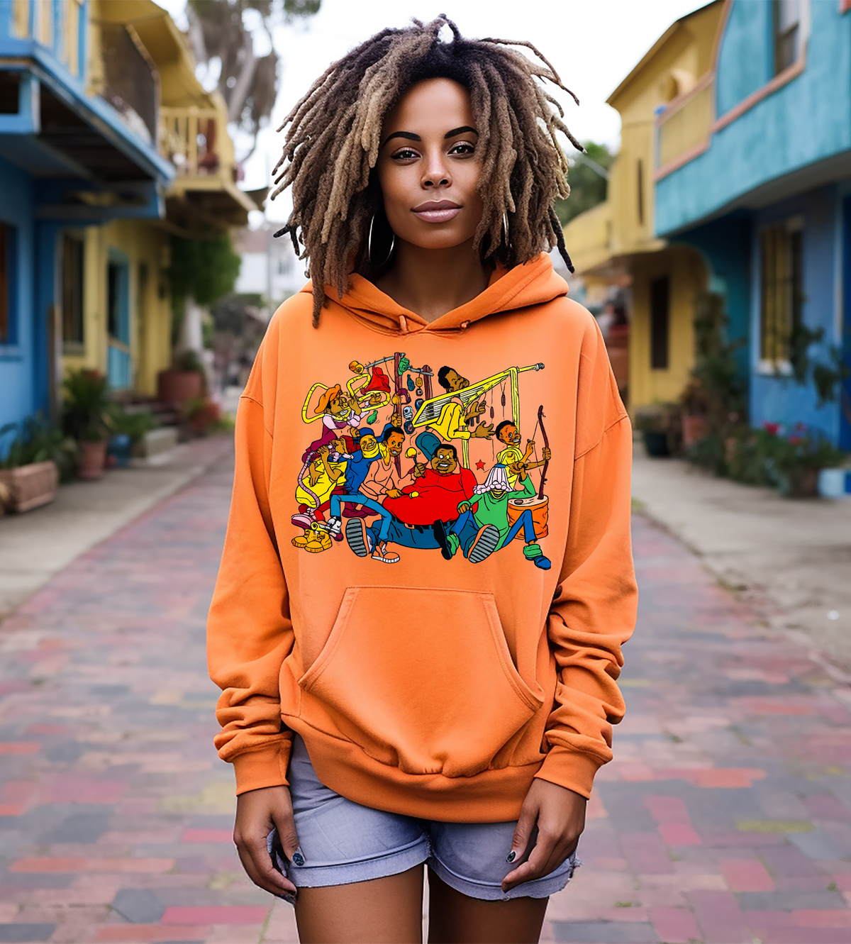 Old School Cartoon Crew Graphic T-Shirt – Retro 90s Nostalgia Design