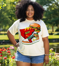 Sneaker & Burger Streetwear Graphic T-Shirt – Kicks & Fast Food Tee