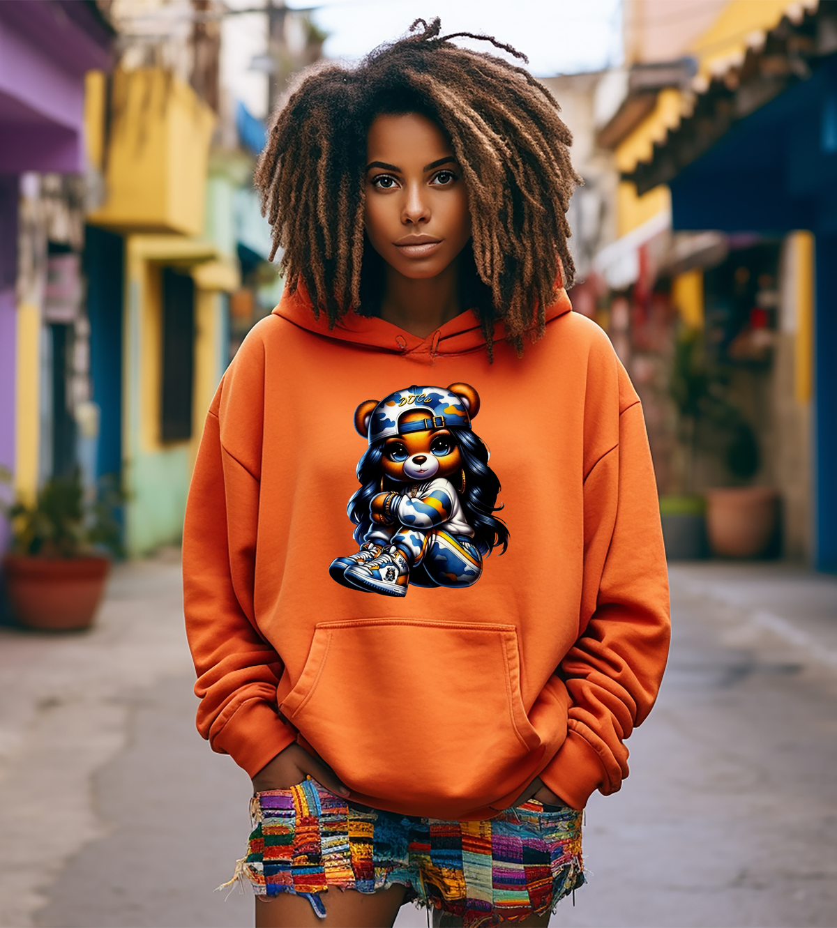 Camo Cutie Bear Graphic T-Shirt | Trendy Streetwear Bear Tee