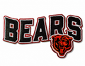 Chicago Bears Sequin Logo Patch – Black, Orange & Red Football Patch